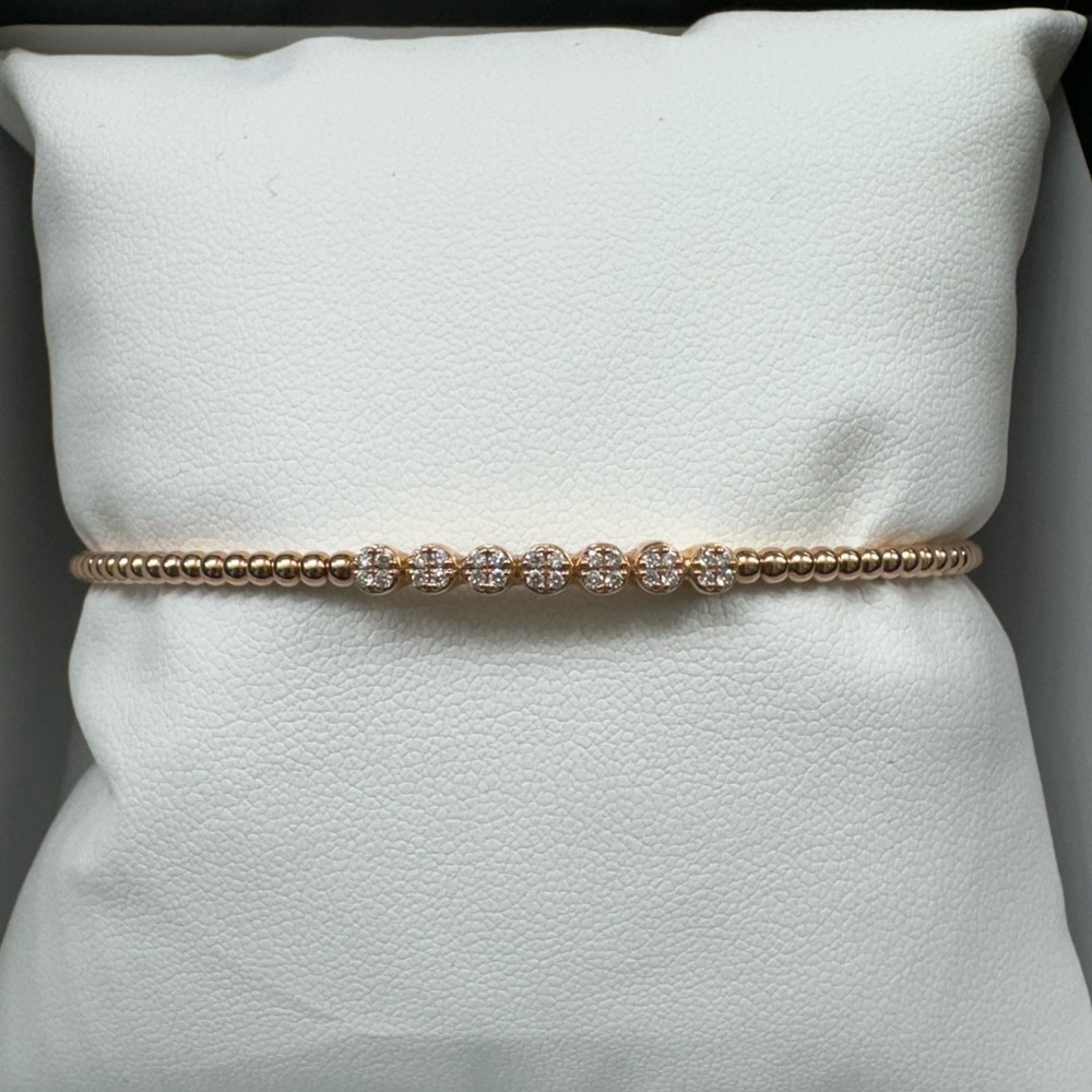 Preloved Authentic Gabriel & Co 14k rose gold bujukan cuff bracelet.